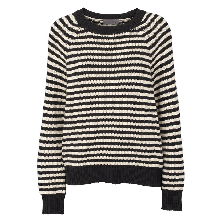 Conservandum STRIPE KNIT strik trøje Sweatshirt Black 019400706