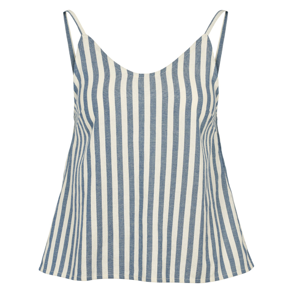 Conservandum STRIPE WOVEN top T-shirt Blue / White 690000274