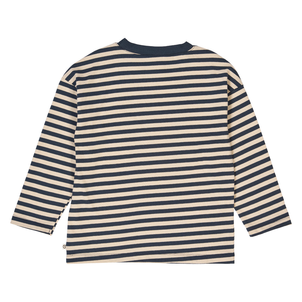 müsli STRIPE bluse Langærmet bluse Oak/ Night blue 690000267