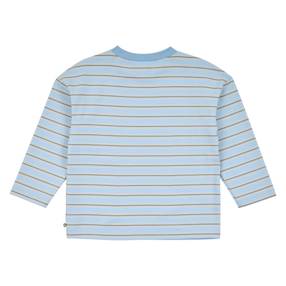 müsli STRIPE bluse Langærmet bluse Soft blue/ Walnut/ Oak 690000332