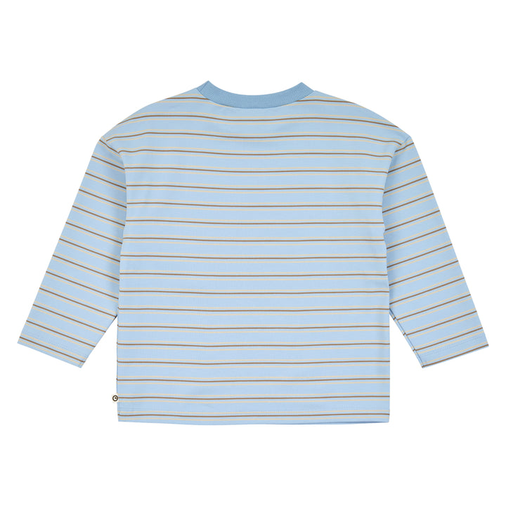 müsli STRIPE bluse Langærmet bluse Soft blue/ Walnut/ Oak 690000332