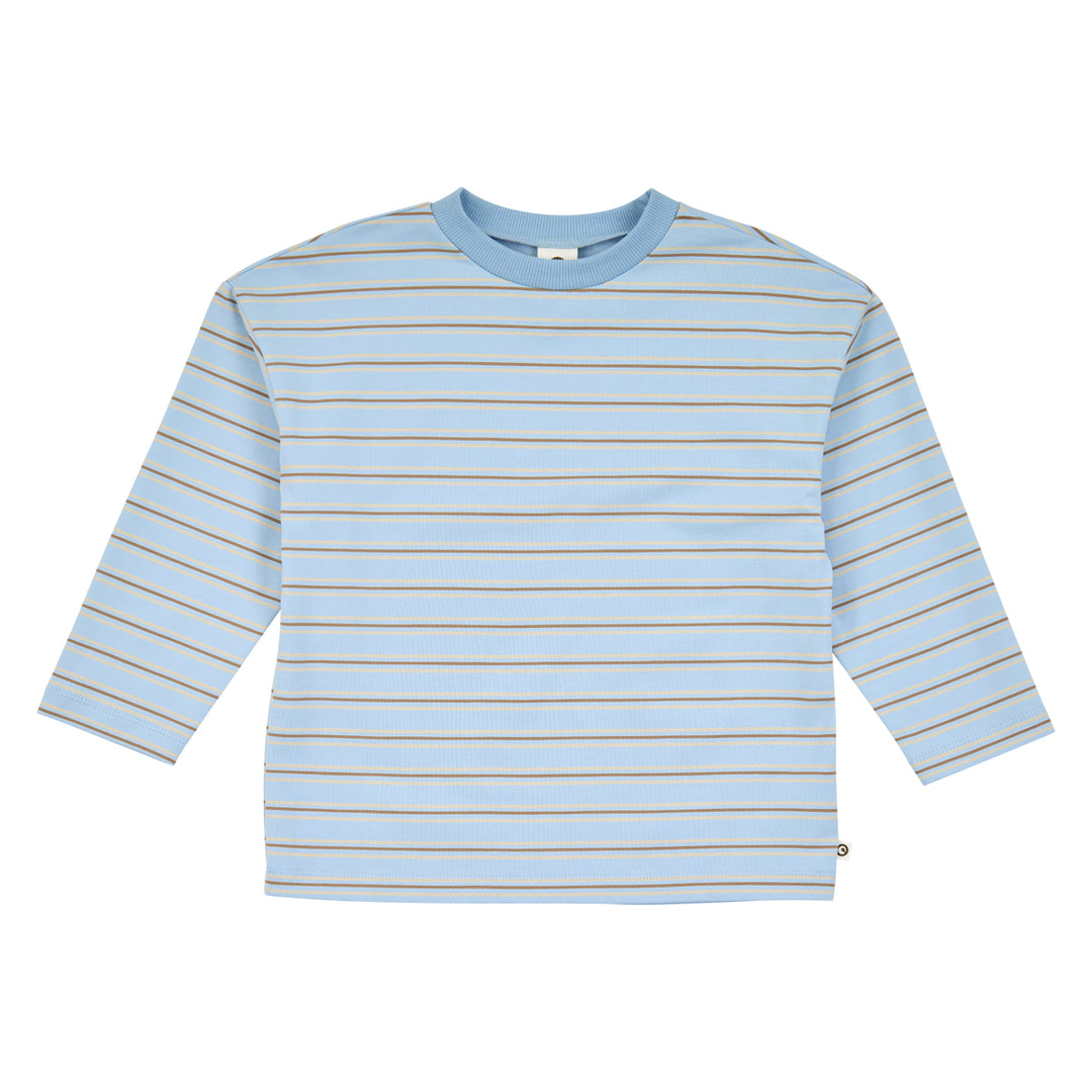 müsli STRIPE bluse Langærmet bluse Soft blue/ Walnut/ Oak 690000332