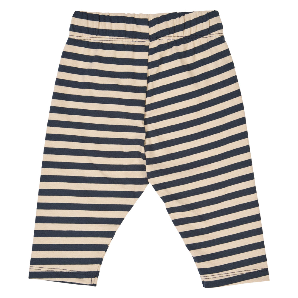 müsli STRIPE bukser med forlommer Bukser Oak/ Night blue 690000267