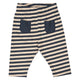 müsli STRIPE bukser med forlommer Bukser Oak/ Night blue 690000267
