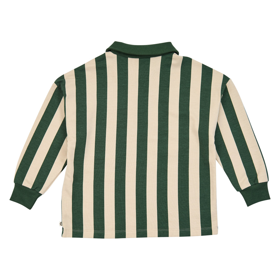müsli STRIPE polo bluse Langærmet bluse Oak/ Forest green 690000335