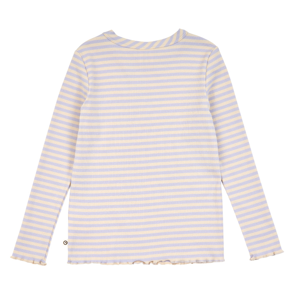 müsli STRIPE rib langærmet bluse Langærmet bluse Oak/ Mauve 690000345