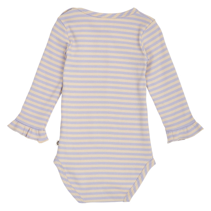 müsli STRIPE rib langærmet body Bodystockings Oak/ Mauve 690000345