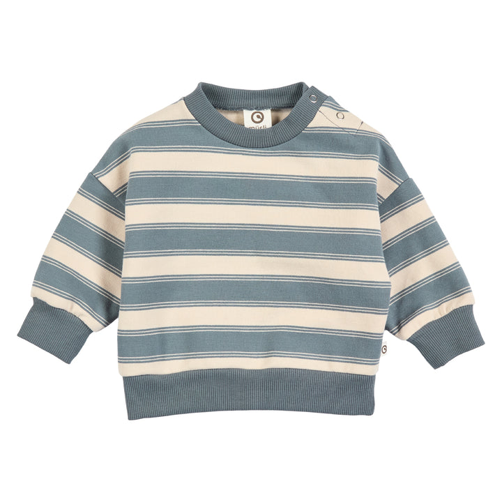 müsli STRIPE sweat sæt Bodystockings Oak/ Stormy blue 690000263
