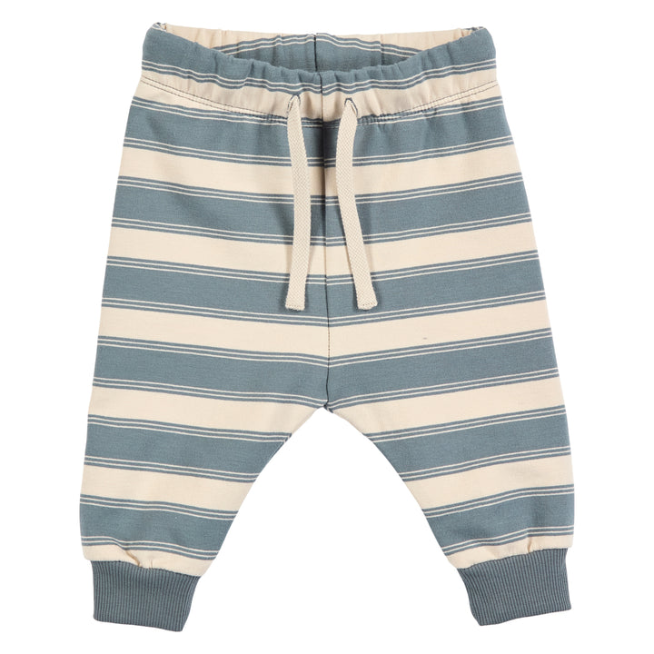 müsli STRIPE sweat sæt Bodystockings Oak/ Stormy blue 690000263
