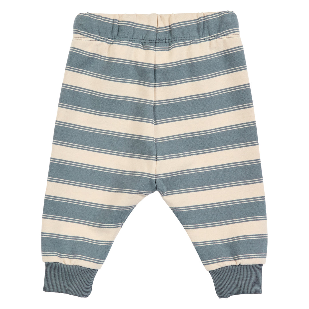 müsli STRIPE sweat sæt Bodystockings Oak/ Stormy blue 690000263