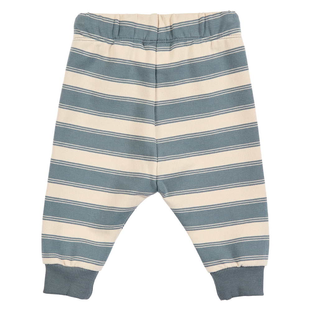 müsli STRIPE sweatbukser Bukser Oak/ Stormy blue 690000263