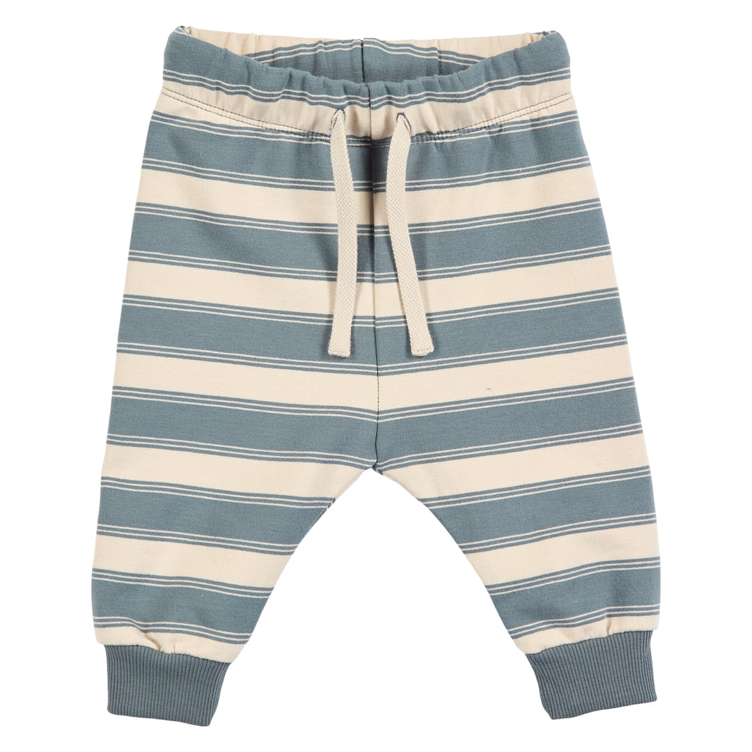 müsli STRIPE sweatbukser Bukser Oak/ Stormy blue 690000263