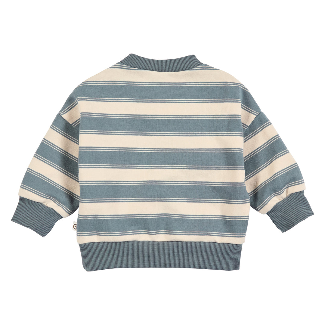 müsli STRIPE sweattrøje Langærmet bluse Oak/ Stormy blue 690000263