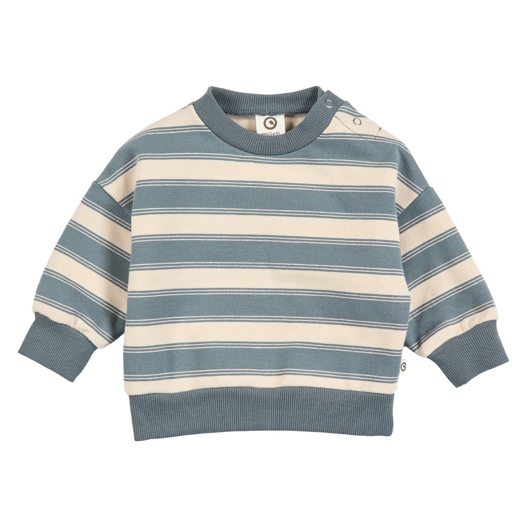 müsli STRIPE sweattrøje Langærmet bluse Oak/ Stormy blue 690000263