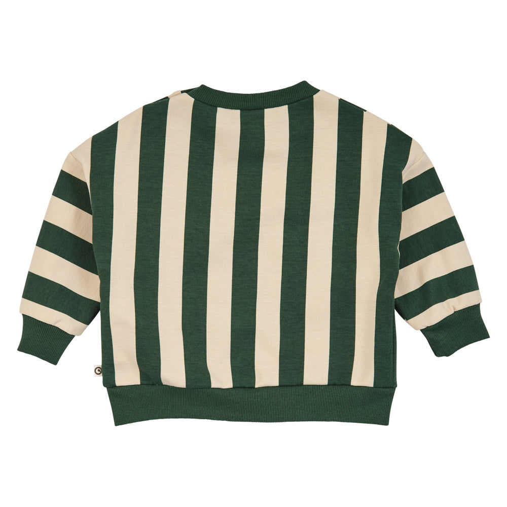 müsli STRIPE sweattrøje Langærmet bluse Oak/ Forest green 690000335
