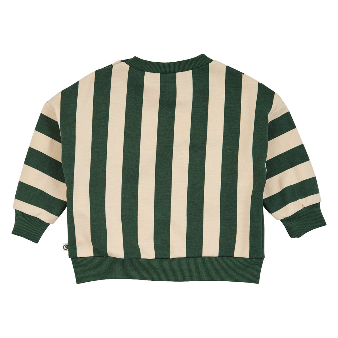 müsli STRIPE sweattrøje Langærmet bluse Oak/ Forest green 690000335
