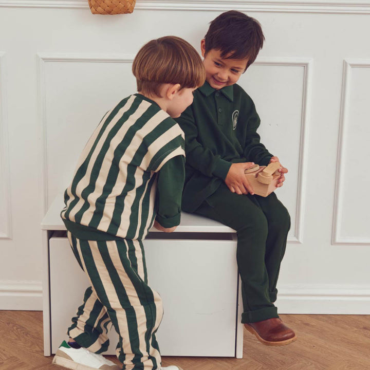 müsli STRIP sweatbukser Bukser Oak/ Forest green 690000335