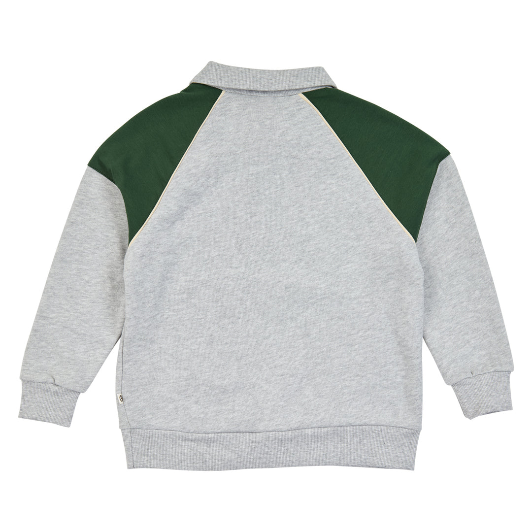 müsli SUPERFAN sweat polo Langærmet bluse Pale greymarl 207670000