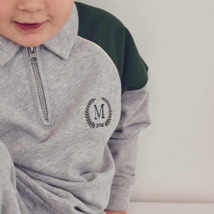 müsli SUPERFAN sweat polo Langærmet bluse Pale greymarl 207670000