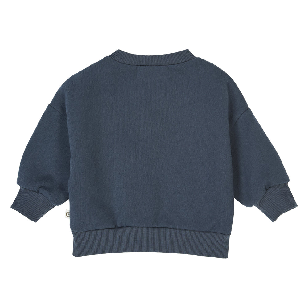 müsli SWEAT trøje med brystlomme Langærmet bluse Night blue 019402301
