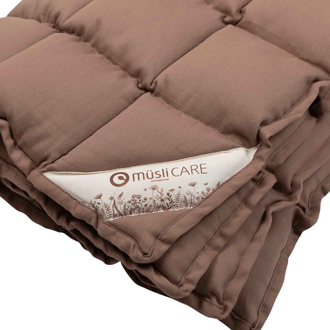 müsli Satinvævet kapok dyne - JUNIOR 100x140 cm Sengetøj Walnut 017080802