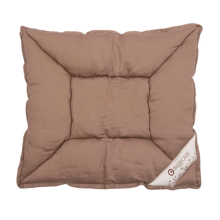 müsli Satinvævet kapok pude 45x40 cm Sengetøj Walnut 017080802