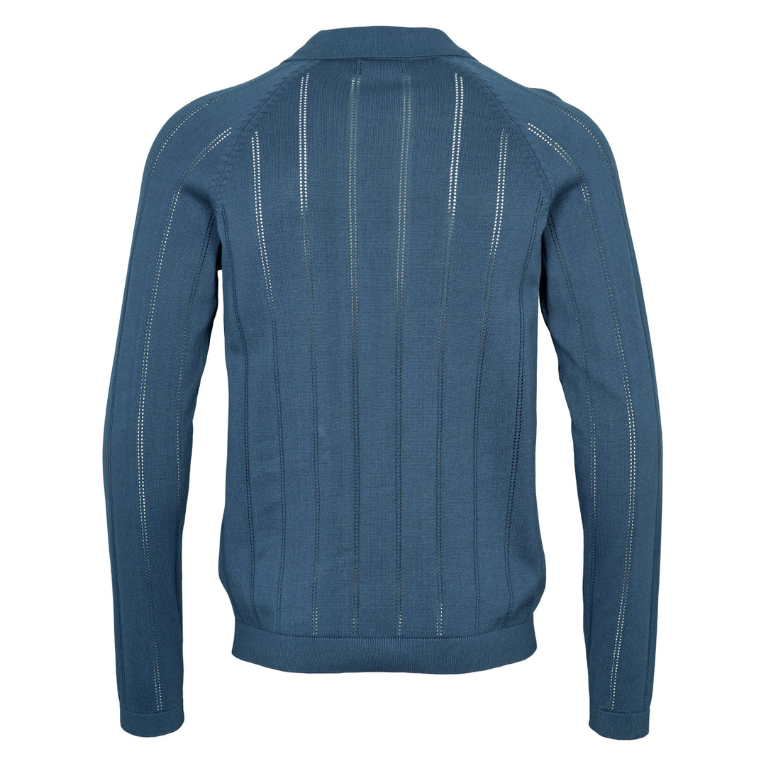 Conservandum Strikket polo bluse Sweatshirt Navy 019403101