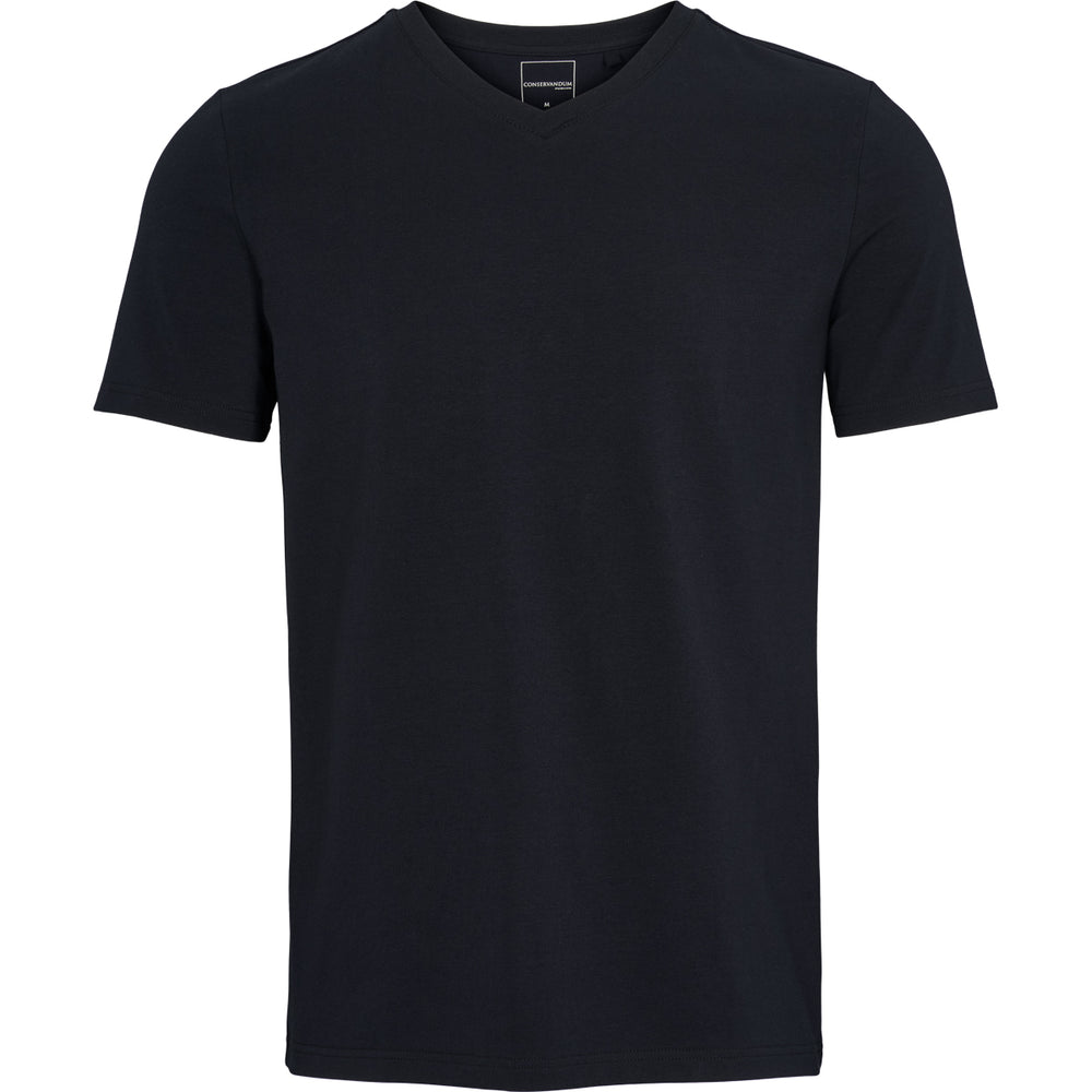 Conservandum T-shirt med V-hals T-shirt Black 019400706
