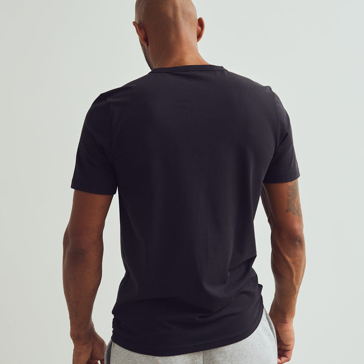 Conservandum T-shirt med V-hals T-shirt Black 019400706