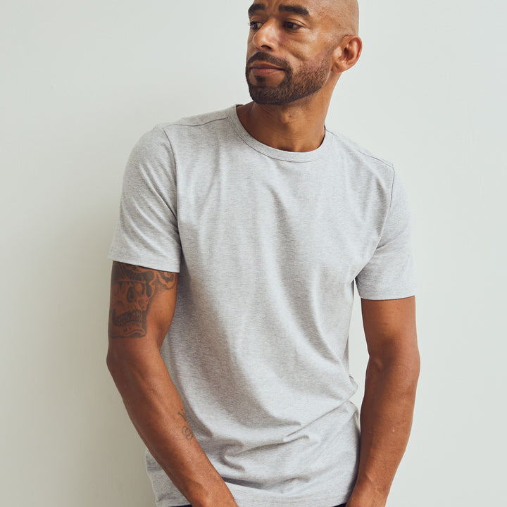 Conservandum T-shirt med rund hals T-shirt Pale greymarl 207670000