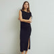 Conservandum TENCEL kjole Kjoler Black 019400706