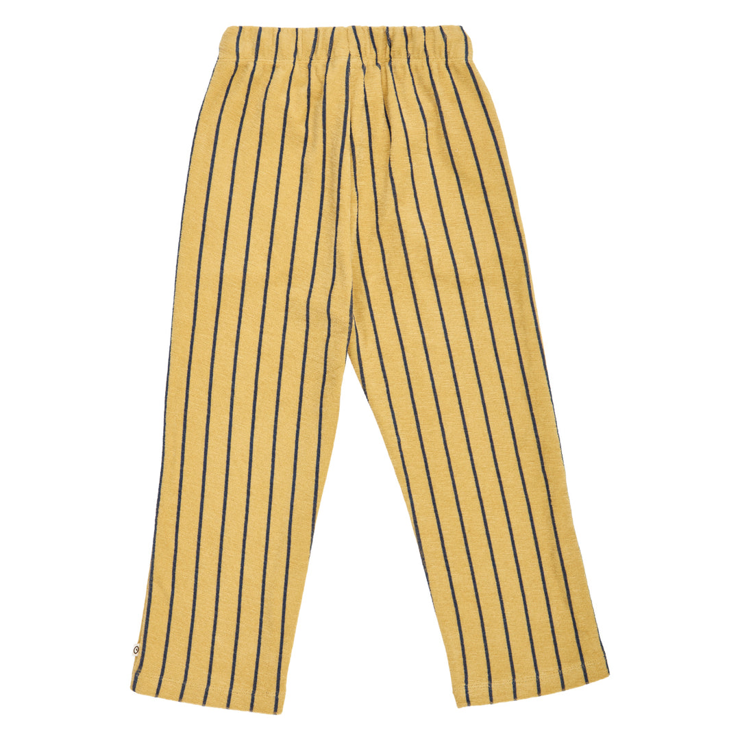 müsli TERRY STRIPE bukser i frotté Bukser Hemp/ Navy 690000309