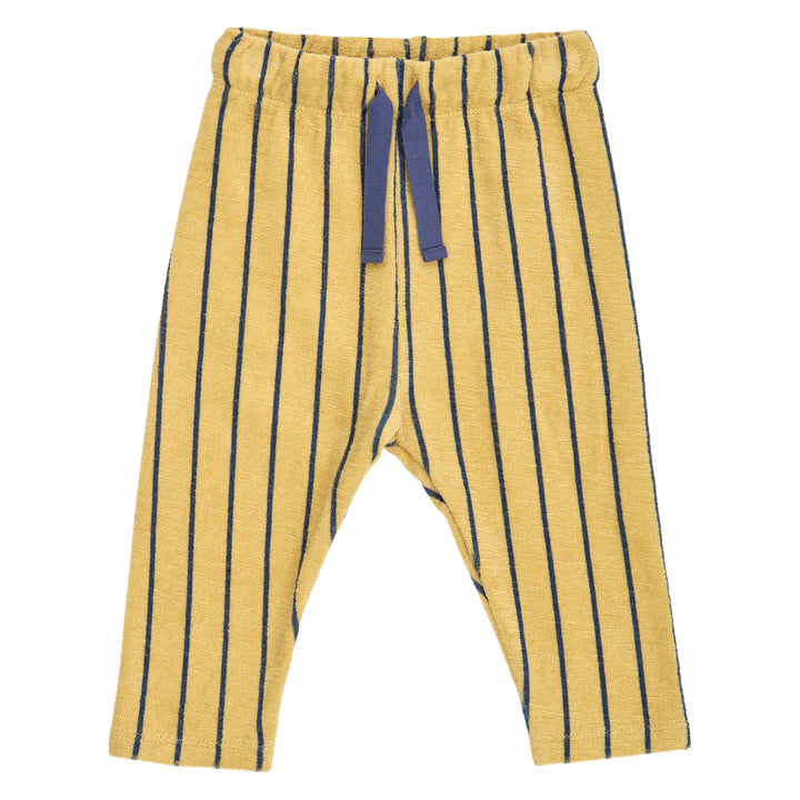 müsli TERRY STRIPE bukser i frotté Bukser Hemp/ Navy 690000309