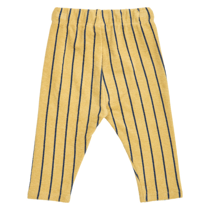 müsli TERRY STRIPE bukser i frotté Bukser Hemp/ Navy 690000309