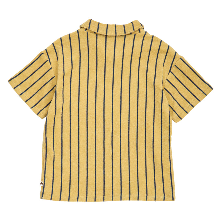 müsli TERRY STRIPE polo i frotté T-shirt Hemp/ Navy 690000309