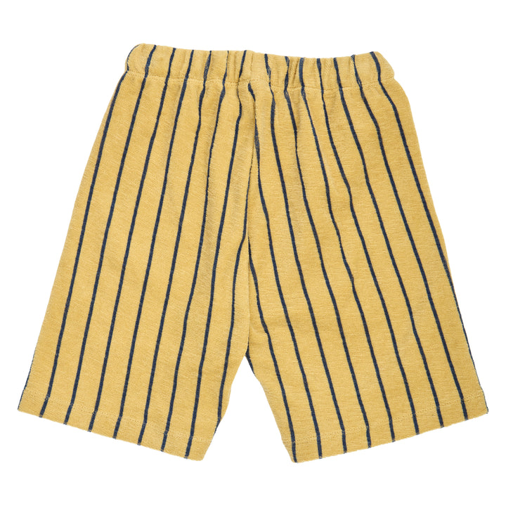 müsli TERRY STRIPE shorts i frotté Bukser Hemp/ Navy 690000309