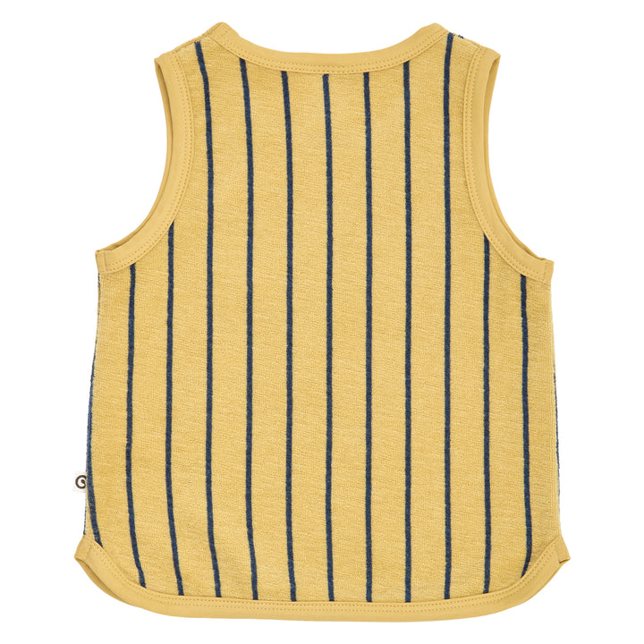 müsli TERRY STRIPE tanktop i frotté Langærmet bluse Hemp/ Navy 690000309