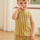müsli TERRY STRIPE tanktop i frotté Langærmet bluse Hemp/ Navy 690000309