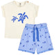 müsli TURTLE 2-delt sæt med skildpadder Bodystockings Azure blue/ Shell blue 690000301