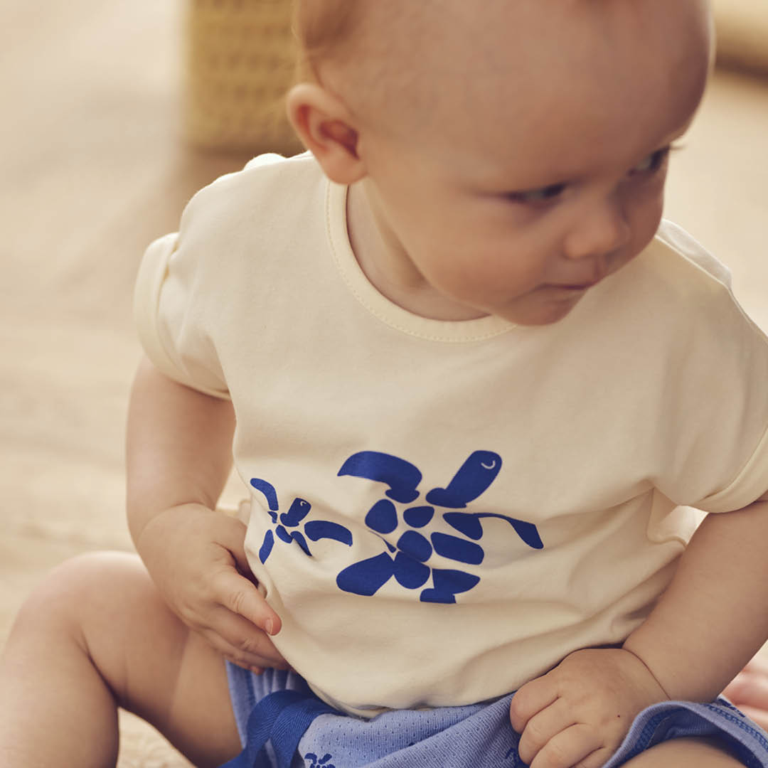 müsli TURTLE printet T-shirt med skildpadder T-shirt Tofu 011480102