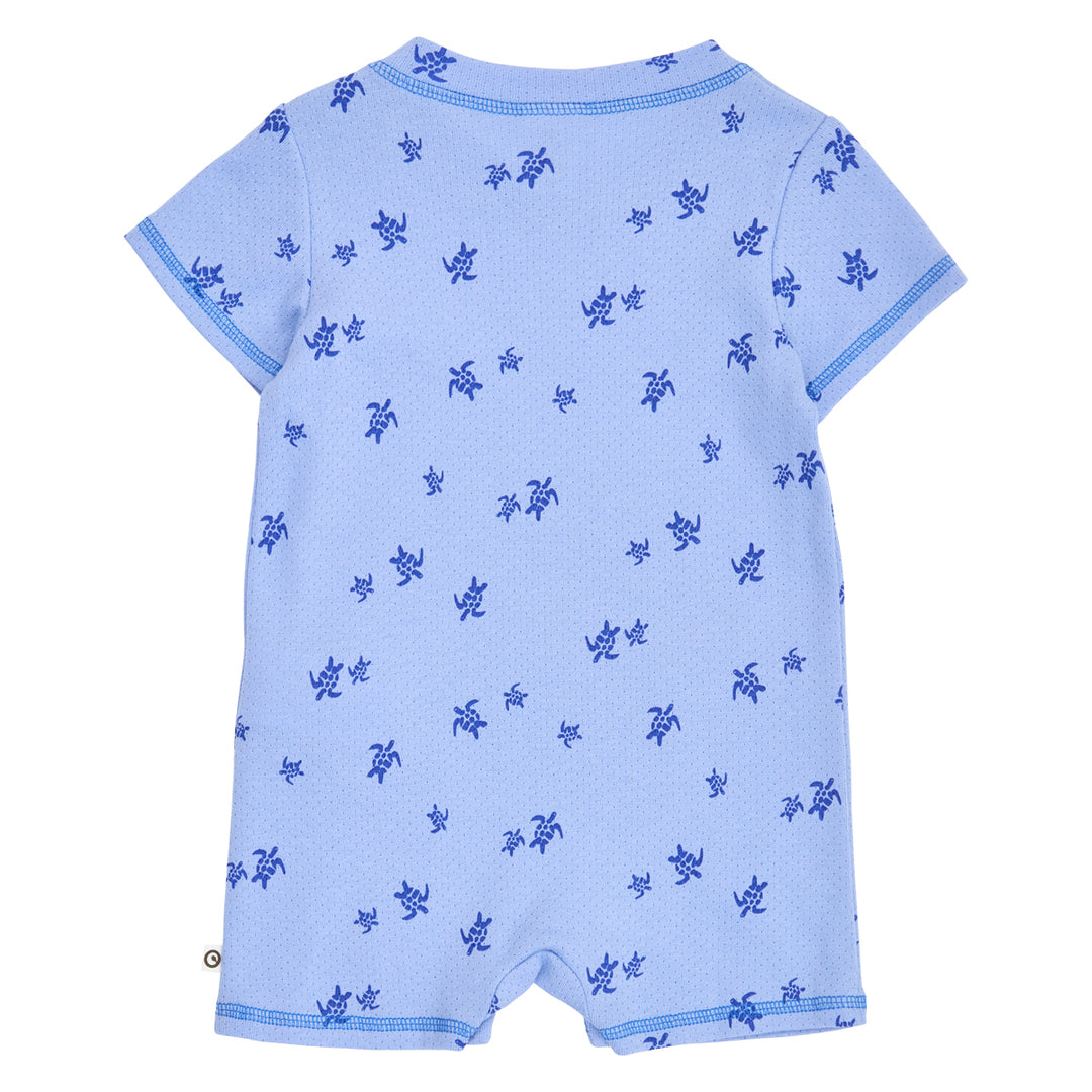 müsli TURTLE sommerdragt med skildpadder Bodystockings Azure blue/ Shell blue 690000301