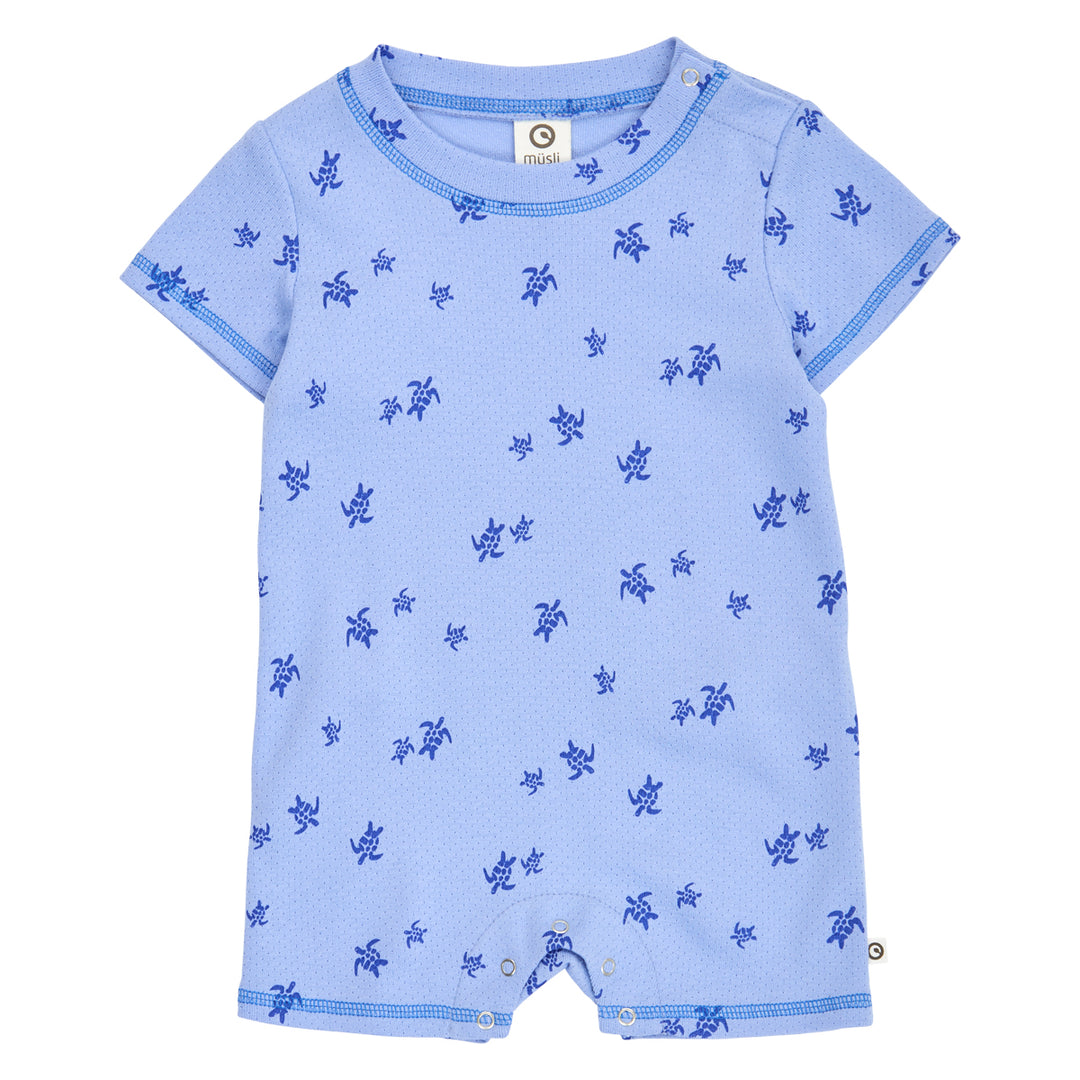 müsli TURTLE sommerdragt med skildpadder Bodystockings Azure blue/ Shell blue 690000301