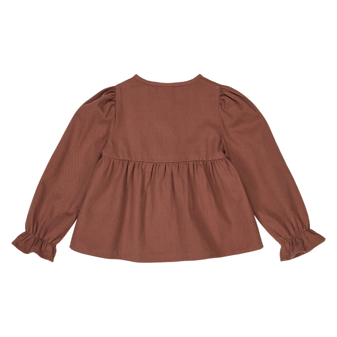 müsli TWILL flæse skjorte Langærmet bluse Root 019122804