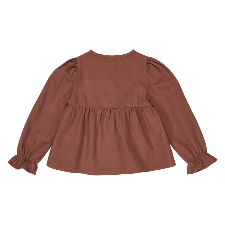 müsli TWILL flæse skjorte Langærmet bluse Root 019122804
