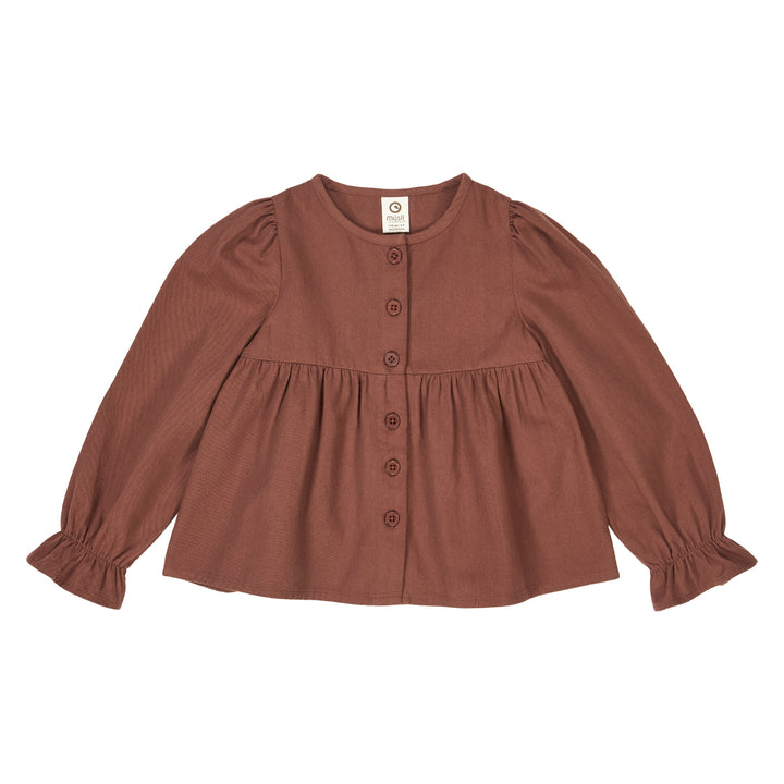 müsli TWILL flæse skjorte Langærmet bluse Root 019122804