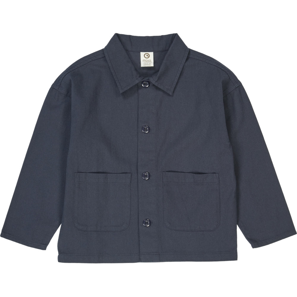 müsli TWILL jakke Langærmet bluse Night blue 019402301
