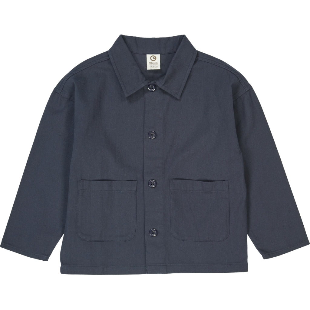 müsli TWILL jakke Langærmet bluse Night blue 019402301