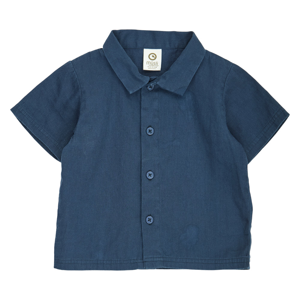 müsli TWILL kortærmet skjorte T-shirt Navy 019403101