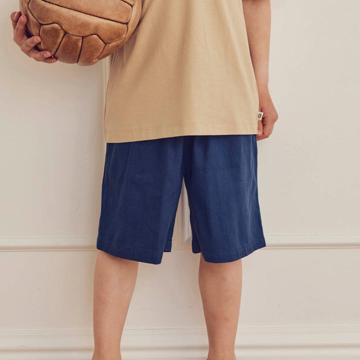 müsli TWILL shorts med lommer Bukser Navy 019403101