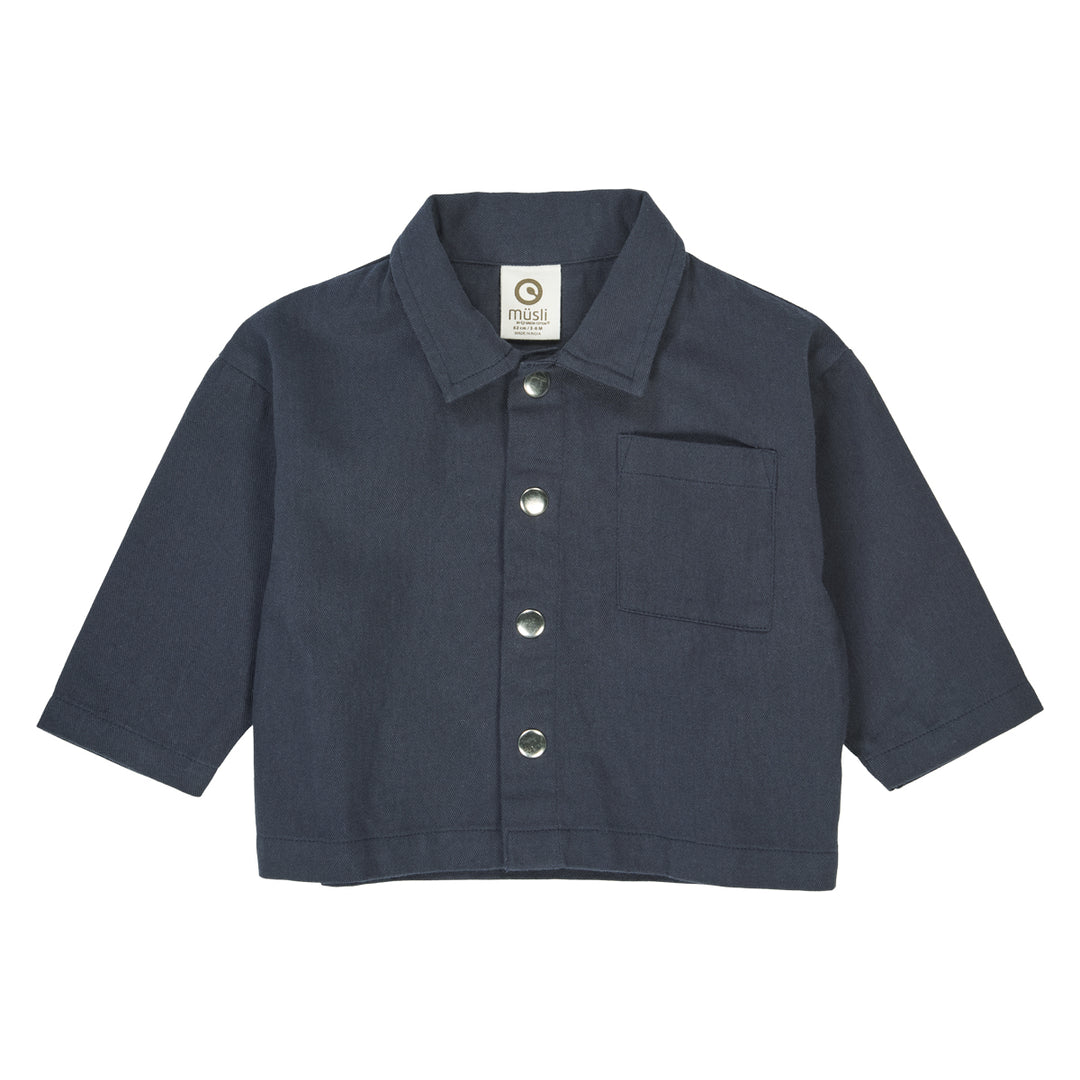 müsli TWILL skjorte Langærmet bluse Night blue 019402301